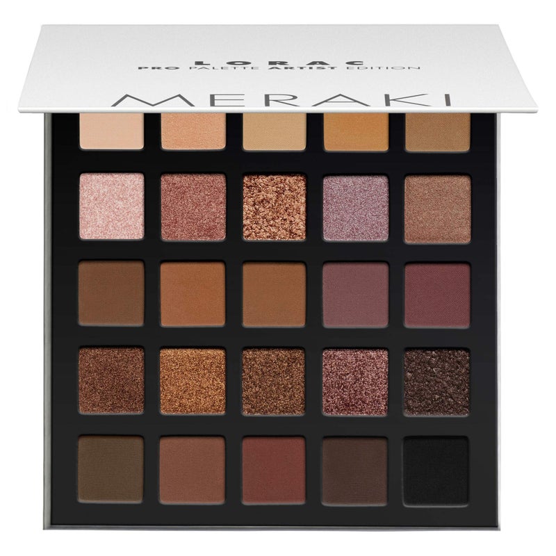 LORAC PRO Matte & Shimmer Eyeshadow Palette, Meraki | Glitter | Mirror Compact | Cruelty Free, Gluten Free, Vegan - Image 1