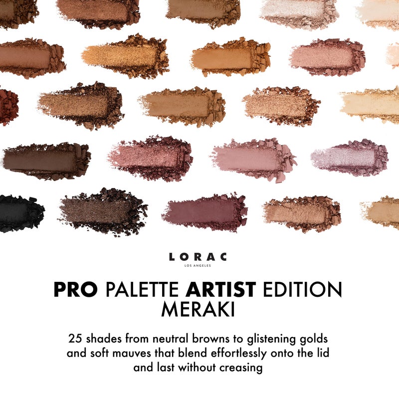 LORAC PRO Matte & Shimmer Eyeshadow Palette, Meraki | Glitter | Mirror Compact | Cruelty Free, Gluten Free, Vegan - Image 4