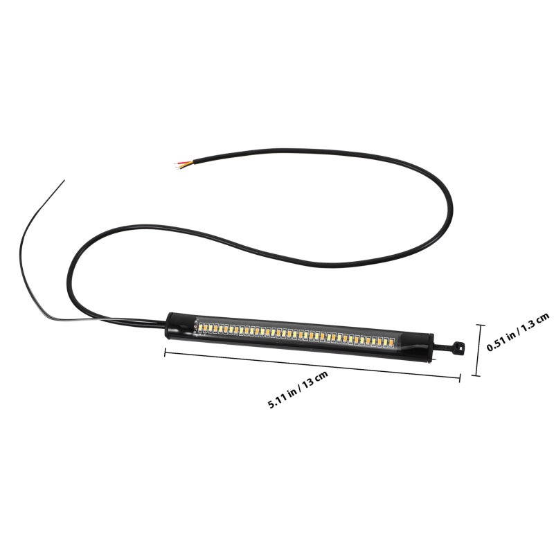2pcs Motorcycle Turn Signal Lights Flexible Daytime Running Light Motorbike Supplies - Image 2