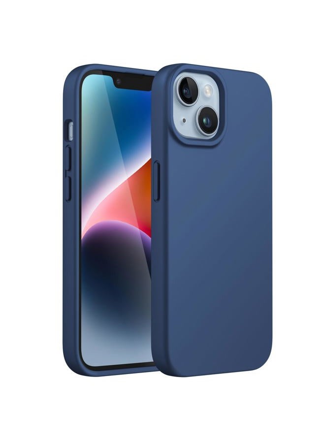 Ifootage Silicone Case for iPhone 14 Plus 6.7-Inch, Silky-Soft Touch Full-Body Protective Phone Case, Shockproof Cover with Microfiber Lining (Cobalt Blue) - Image 1