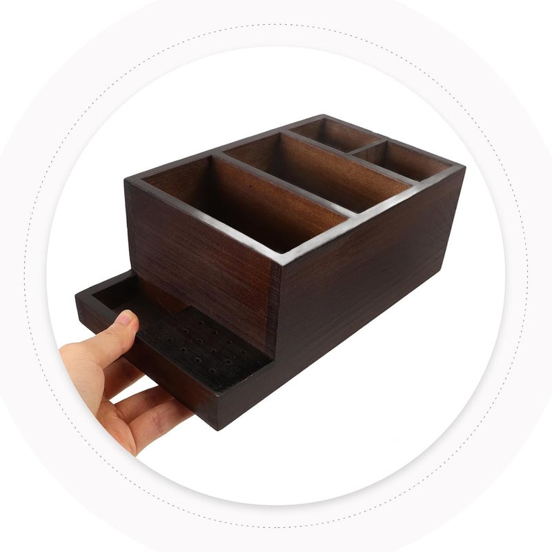 MOKKHNB Nail Polisher Machine Organizer Large Capacity Nail Drill Bit Storage Case with Grinding Head Holder for Manicure Tools Suitable for Salon and Home Use - Image 4