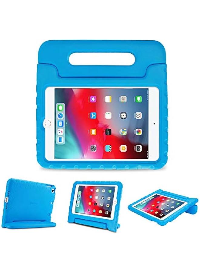 Captaintech Kids Case for iPad Mini 5 2019 / Mini 4 2015, Shockproof Convertible Handle Stand Cover Lightweight Kids Friendly Super Protective Case for iPad Mini 5th Gen 2019 / iPad Mini 4 -Blue - Image 1