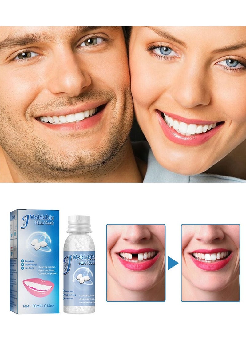Tooth Repair Kit Temporary Moldable False Teeth Replacements for Filling Missing Broken Tooth to Restore Your Confident Smile in Minutes