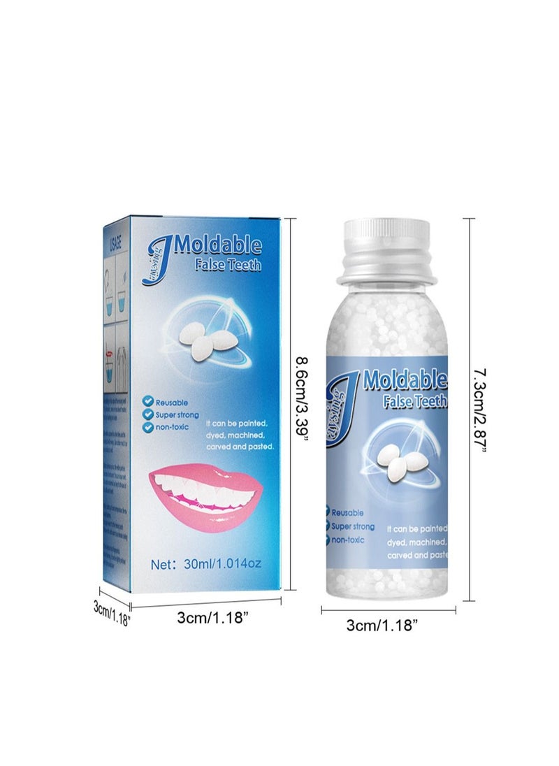Tooth Repair Kit Temporary Moldable False Teeth Replacements for Filling Missing Broken Tooth to Restore Your Confident Smile in Minutes