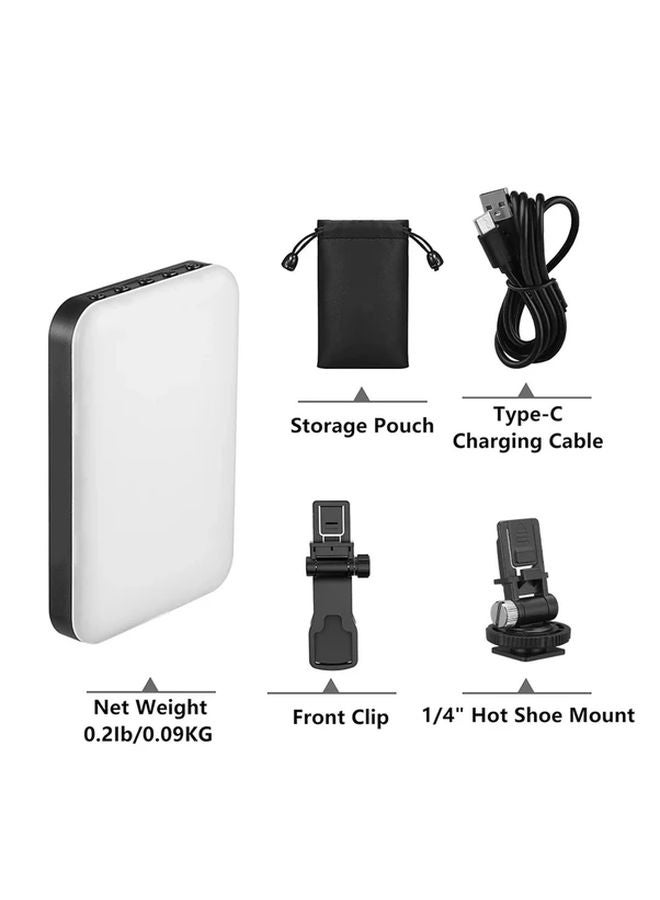 Black Professional LED Light 60 LED Beads 2200mAh Rechargeable 7 Modes 10 Brightness Levels - Image 1