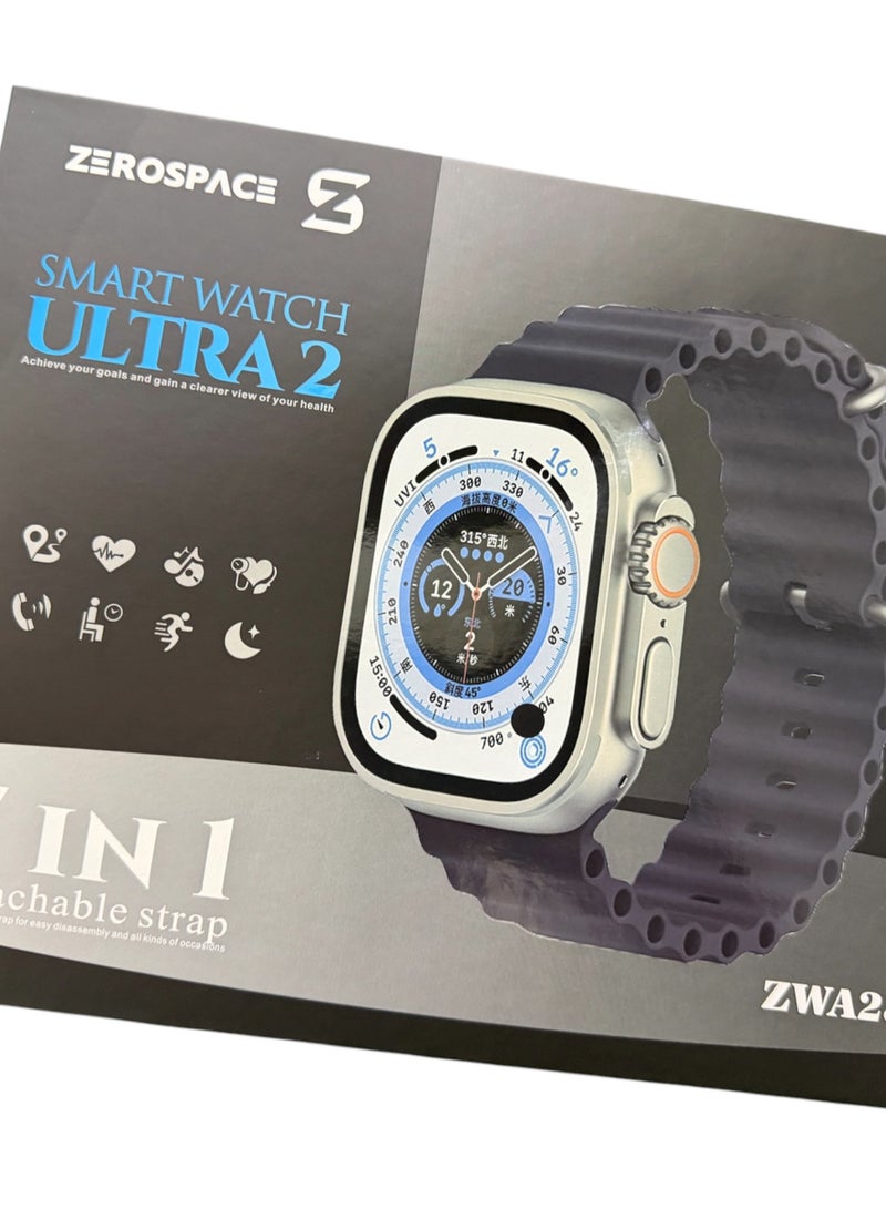 زيروسبيس الساعةالذكية الاحدث 7 في 1 مع جهاز تتبع اللياقة البدنية ومراقبة الصحة و7 أحزمة بديلة إضافية - Image 1