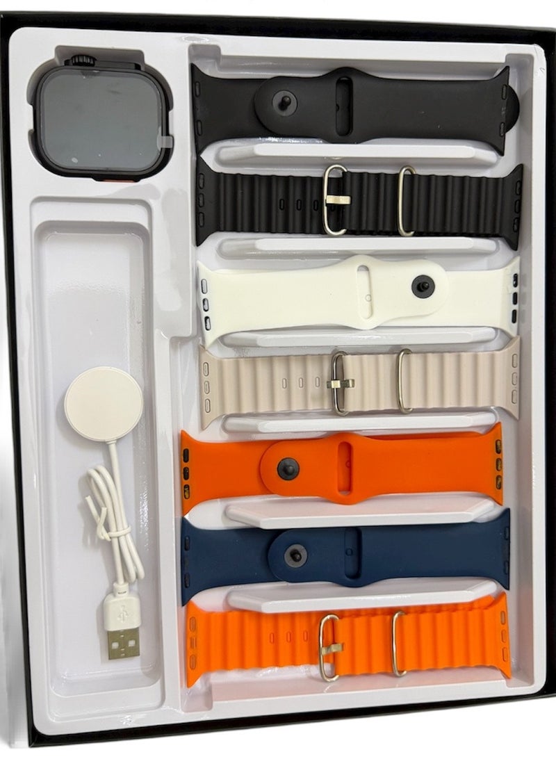 زيروسبيس الساعةالذكية الاحدث 7 في 1 مع جهاز تتبع اللياقة البدنية ومراقبة الصحة و7 أحزمة بديلة إضافية - Image 2