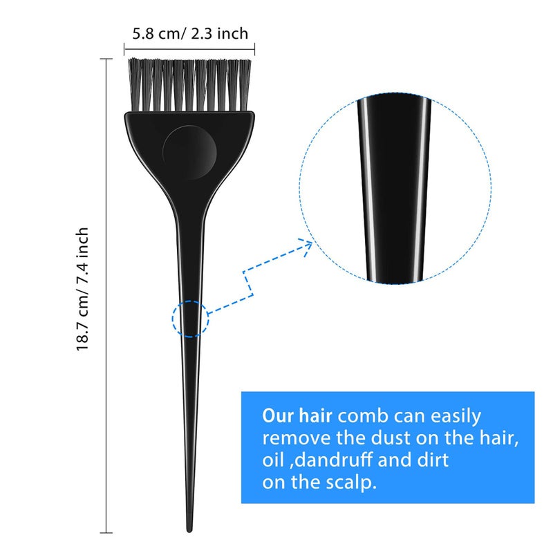 Boao 6 Pcs Hair Coloring Dye Brush Set for Salon Hair Color Application Brush Tinting Comb Tool Kit for Salon Use Home DIY(6 Colors) - Image 2