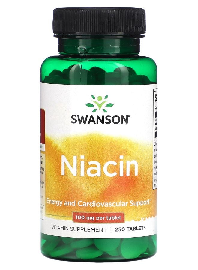 Niacin 100 mg 250 Tablets