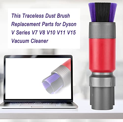 Tivcroxs Traceless Scratch-Free Dusting Brush Compatible with Dyson V7, V8, V10, V11, V12, V15 Gen5 detect and Gen5 outsize Vacuum Cleaners Features handy self-cleaning soft bristles, Soft Bristle Dust Brush - Image 2