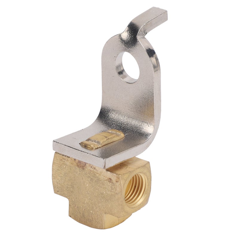 3 Way Brake Line Tee with Mounting Bracket 3/8in‑24 Threads Ports Inverted Flare Fittings for 3/16 Inch Tube - Image 4