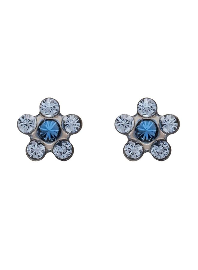 Studex Daisy Light Sapphire - September Allergy-Free Stainless Steel Ear Studs - Image 1