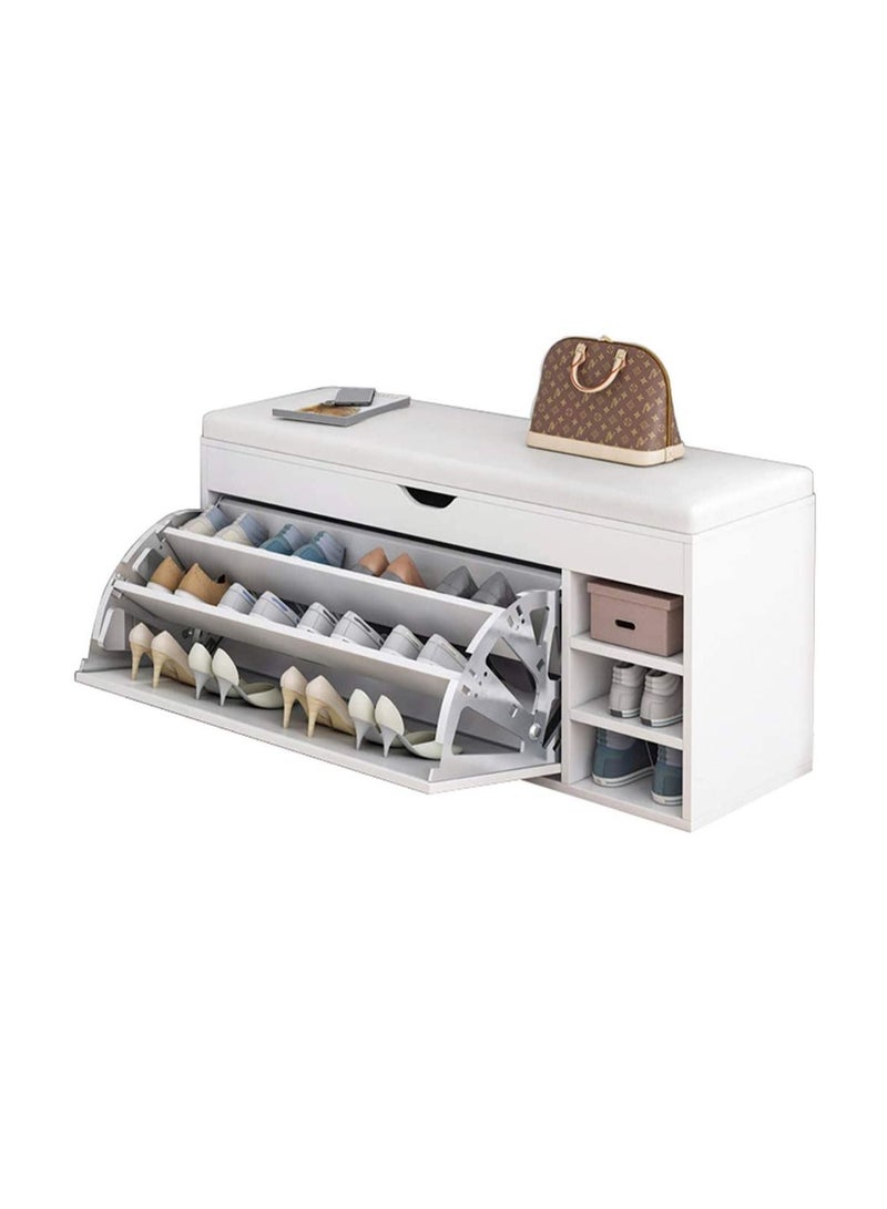 خزانة أحذية تخزين أبيض - Image 1