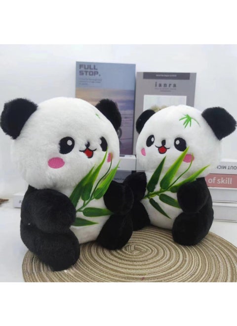 Labubu Labu Horror Smile Animal Plush Doll 8 Inch Grasp Machine Doll Bubble Labu Rabbit 9 Inch-Color:Bamboo Leaf Panda-Height:(minimum Order Is 20 Pieces Per Style)