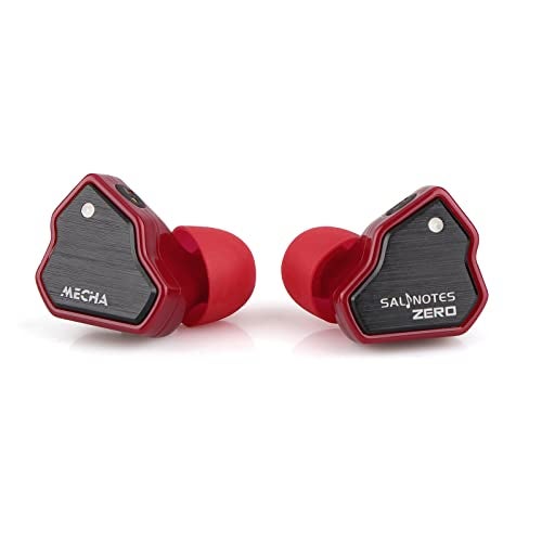Linsoul 7Hz Salnotes Zero HiFi 10mm Dynamic Driver in-Ear Earphone IEM with Metal Composite Diaphragm Stainless Steel Faceplate Detachable 2Pin OFC Cable (Red, Without Mic) - Image 3