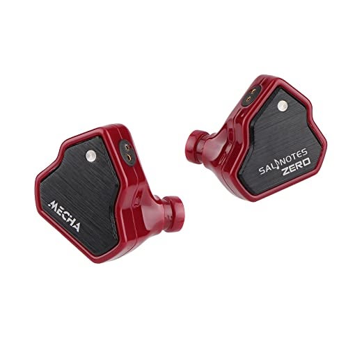 Linsoul 7Hz Salnotes Zero HiFi 10mm Dynamic Driver in-Ear Earphone IEM with Metal Composite Diaphragm Stainless Steel Faceplate Detachable 2Pin OFC Cable (Red, Without Mic) - Image 2