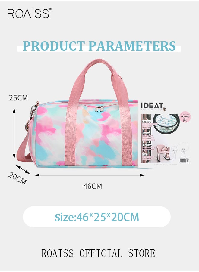 roaiss New Trend Travel Duffel Bag Sports Gym Tote Bag Shoulder Crossbody Overnight Bag for Women Men Weekender Labor Delivery Bag  - Image 5
