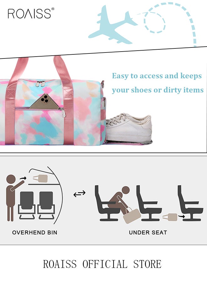 New Trend Travel Duffel Bag Sports Gym Tote Bag Shoulder Crossbody Overnight Bag for Women Men Weekender Labor Delivery Bag