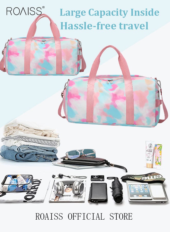 New Trend Travel Duffel Bag Sports Gym Tote Bag Shoulder Crossbody Overnight Bag for Women Men Weekender Labor Delivery Bag