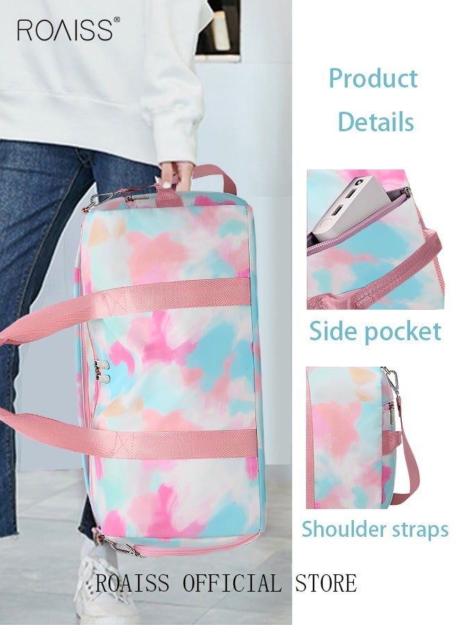 New Trend Travel Duffel Bag Sports Gym Tote Bag Shoulder Crossbody Overnight Bag for Women Men Weekender Labor Delivery Bag