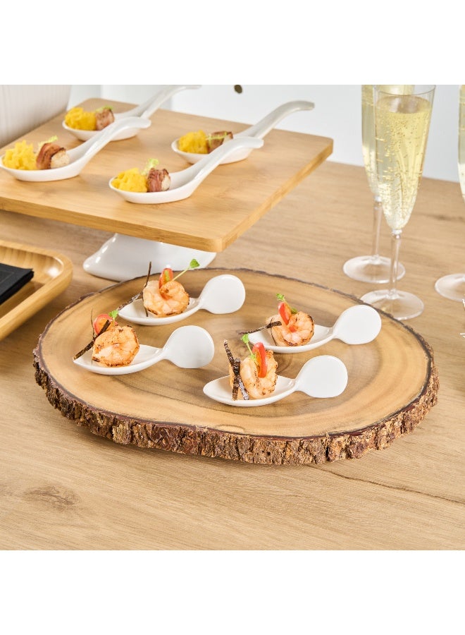 Restaurantware 4 Inch Porcelain Tasting Spoons, 10 Fish Shape Porcelain Spoons - Microwave-Safe, Oven-Safe, White Porcelain White Tasting Spoons, Chip-Resistant, For Tastings Or Individual Portions - Image 4