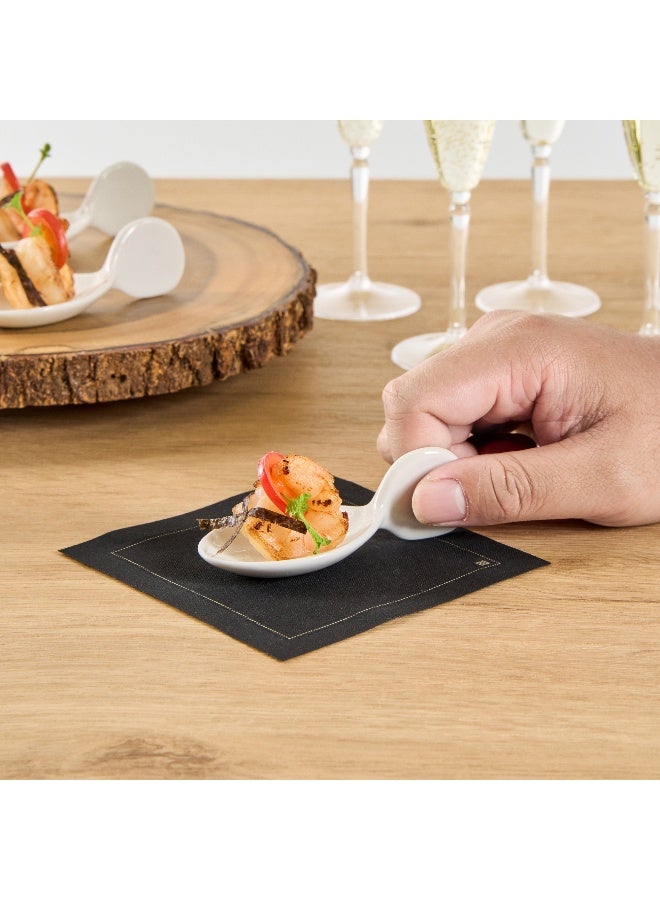 Restaurantware 4 Inch Porcelain Tasting Spoons, 10 Fish Shape Porcelain Spoons - Microwave-Safe, Oven-Safe, White Porcelain White Tasting Spoons, Chip-Resistant, For Tastings Or Individual Portions - Image 5