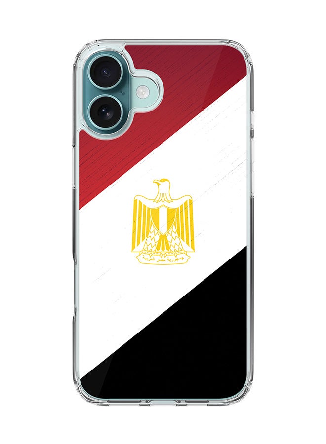 Stylizedd For iPhone 16 Plus Case [Compatible with MagSafe] Slim Magnetic cover Clear Phone Case - Flag Of Egypt FP - Image 1