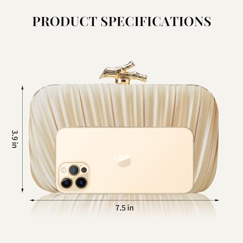 Suhatjia Clutch Purses for Women Wedding Evening Glitter Sparkly Handbags Party Purses for Women with Detachable Chain - Image 4