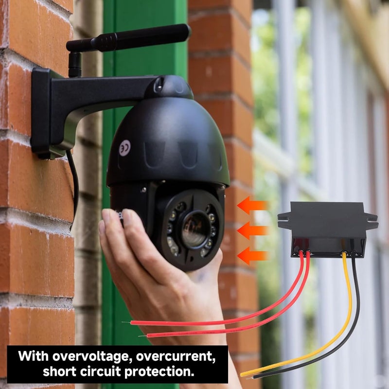 محول من تيار متردد 12V إلى تيار مستمر 12V، محول خفض جهد SMD مدمج من تيار متردد 12V إلى تيار مستمر 12V، محول تيار متردد صغير الحجم إلى تيار مستمر 12V مع حماية من قصر الدائرة للمحرك وجهاز التوجيه والمضخة، قطعة واحدة 3A - Image 4