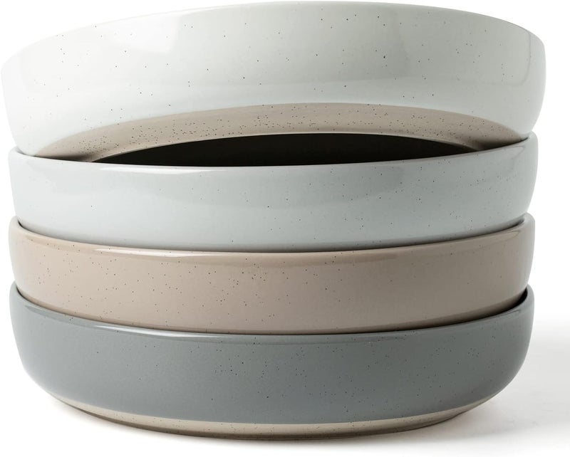 famiware Milkyway 33 oz Bowl Set Pasta Bowls Set of 4 Salad Bowls Perfect for Your Friend for Housewarming Thanksgiving Christmas Multicolor - Image 1