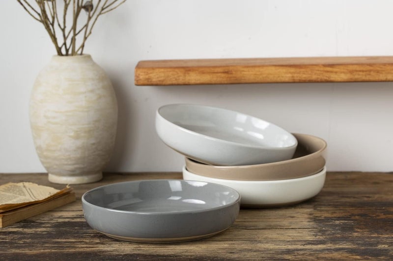 famiware Milkyway 33 oz Bowl Set Pasta Bowls Set of 4 Salad Bowls Perfect for Your Friend for Housewarming Thanksgiving Christmas Multicolor - Image 3