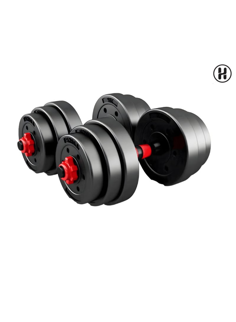 H PRO Pro Premium 20Kg Plastic Dumbbell Set |Versatile Strength Training Solution - Image 2