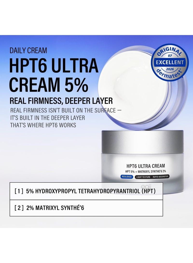 epii HPT6 Ultra Cream 5% - Firming Face Moisturizer with 5% HPT Complex & 2% Matrixyl Synthe'6 - Plumping Anti Aging Cream for Loss of Firmness, Hollow-Looking Skin & Deep Hydration, 50mL - Image 3