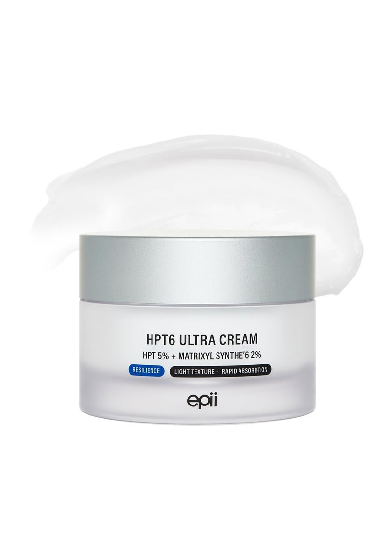 epii HPT6 Ultra Cream 5% - Firming Face Moisturizer with 5% HPT Complex & 2% Matrixyl Synthe'6 - Plumping Anti Aging Cream for Loss of Firmness, Hollow-Looking Skin & Deep Hydration, 50mL - Image 1
