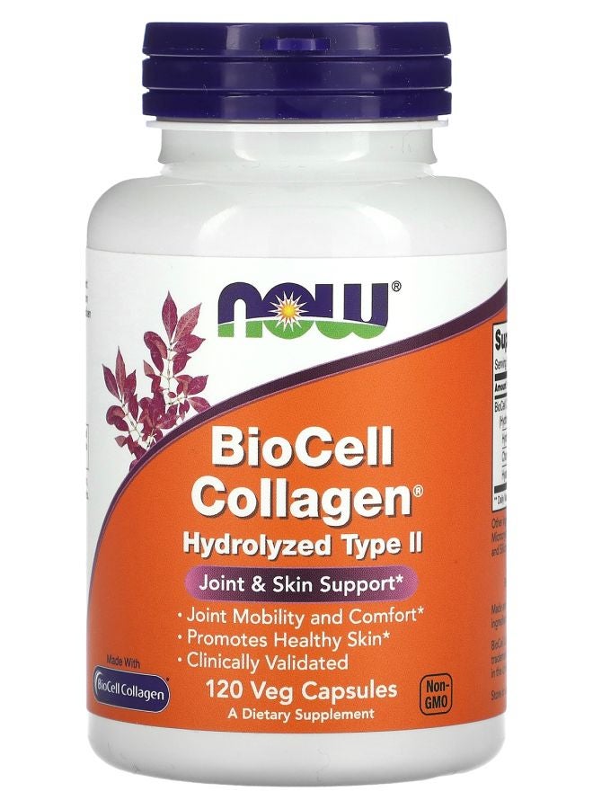 BioCell Collagen Hydrolyzed Type II 120 Veg Capsules