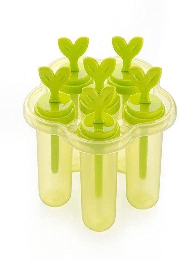 Black Olive Plastic Ice Candy Kulfi Maker Mould- Homemade Reusable Popsicle Frozen Ice Cream Moulds Tray Kulfi Candy Ice Cream Mold Ice Pop Makers for Children & Adults (6 pcs Set) - Image 2