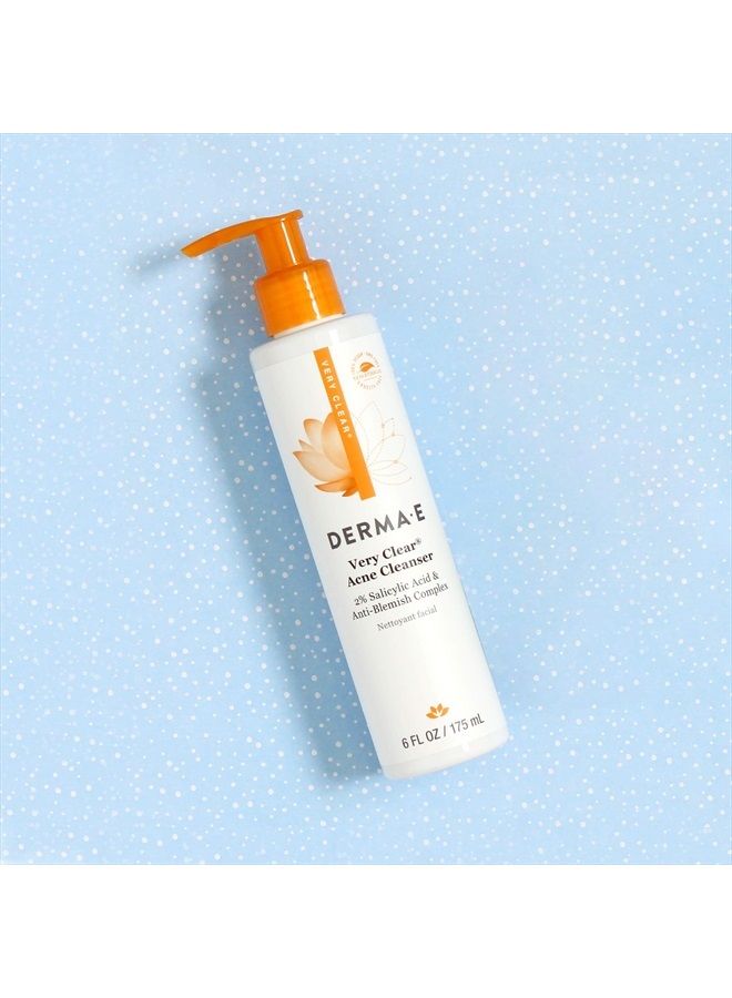 derma-e Acne Deep Pore Cleansing Wash – Blemish Control Facial Cleanser with Salicylic Acid - Gentle Oil Control Face Wash Soothes and Balances Skin, 6 fl oz - Image 4