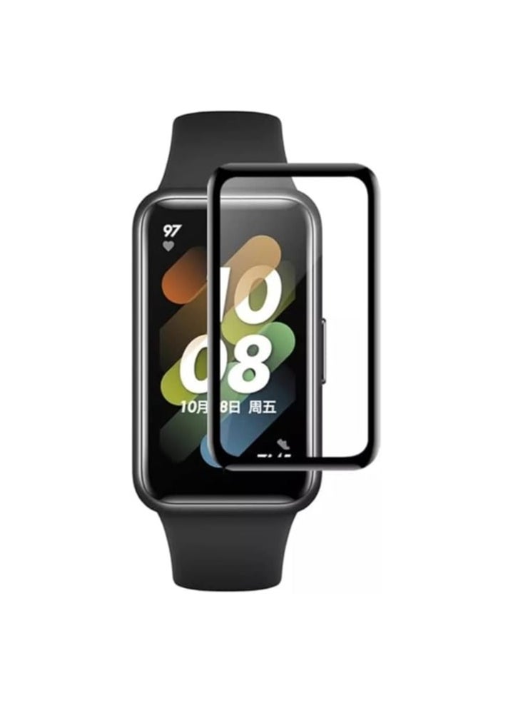 Generic - ELMO3EZZ Screen Protector Compatible with Huawei Band 7 Watch, 3D Soft Curved Edge Protection Film [Anti-Scratch] [Bubble Free] [Extremely Shatter-Resistant] [Highly Sensitive] (Not Glass) - Image 1