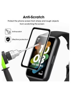 Generic ELMO3EZZ Screen Protector Compatible with Huawei Band 7 Watch, 3D Soft Curved Edge Protection Film [Anti-Scratch] [Bubble Free] [Extremely Shatter-Resistant] [Highly Sensitive] (Not Glass)  - Image 4