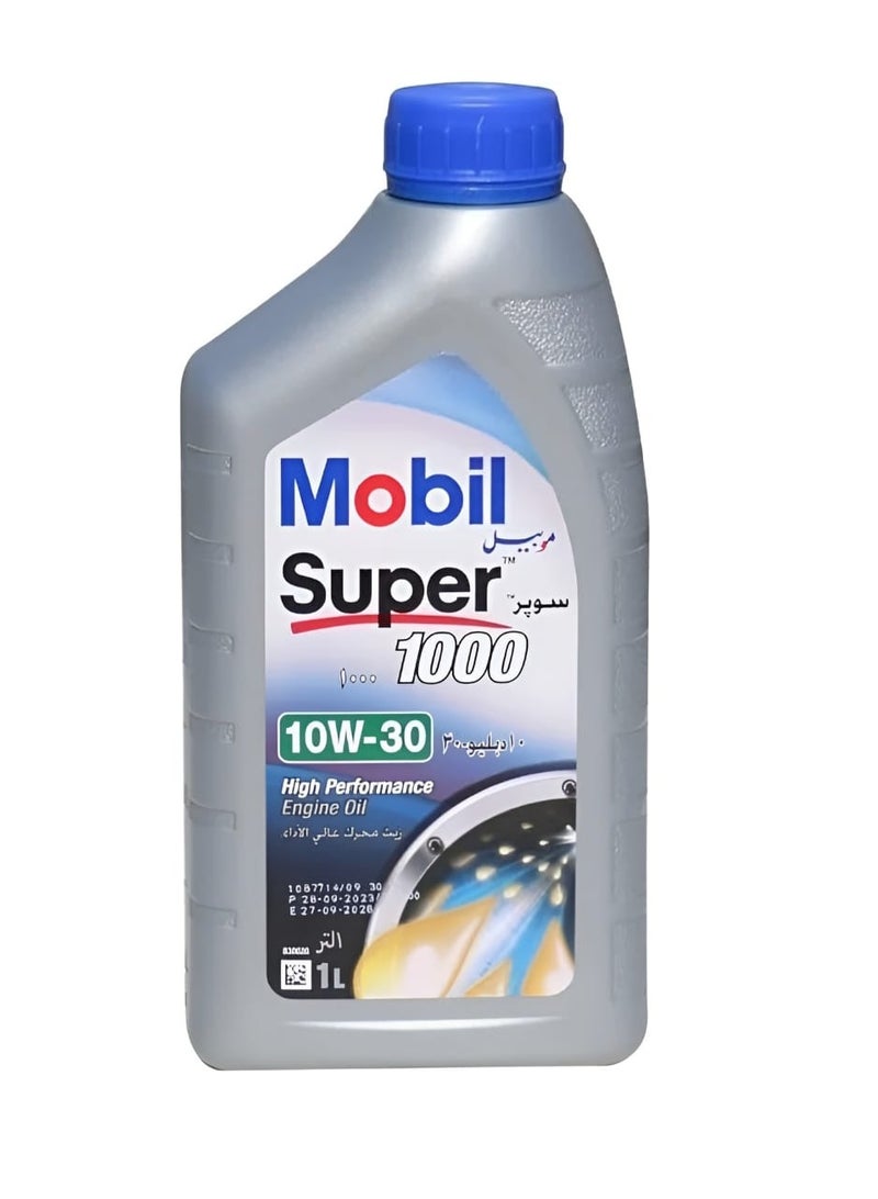 موبيل زيت موبيل سوبر 1000 10W-30 تخليقي بالكامل | حماية متطورة للمحرك وأداء فائق 12لتر - Image 2