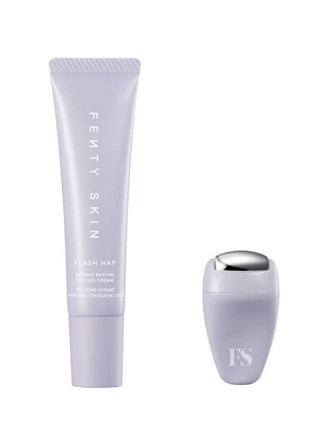 FENTY Skin Flash Nap Instant Revival Priming Eye Gelcream With Green Tea + Persian Silk Tree 0.5 Oz/ 15 Ml + Eye Massage Tool - Image 1