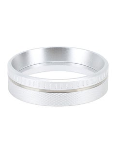 Thoraya Moka Pot Dosing Funnel Aluminum Alloy Magnetic Even Distribution Prevents Splashing Moka Coffee Distributor Silver 51MM  - Image 1
