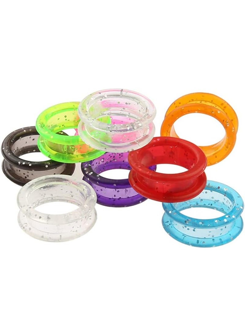 esowemsn 10pcs Colorful Barber Hair Shears Scissors Finger Rings Scissors Finger Rings Grips Inserts Grooming Shear Thumb Inserts Finger Protector Ring for Barber Hair Cutting Scissors Pet ShearsRandom Color 