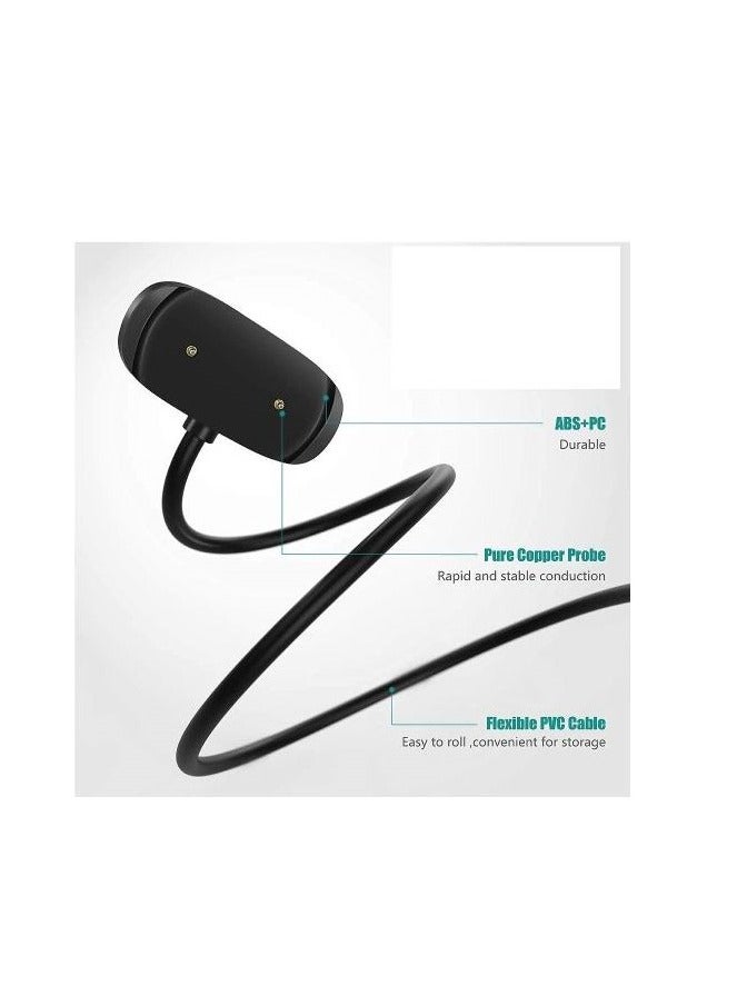 Charger Compatible With Amazfit Bip 3 / 3 Pro Smartwatch Black - Image 1