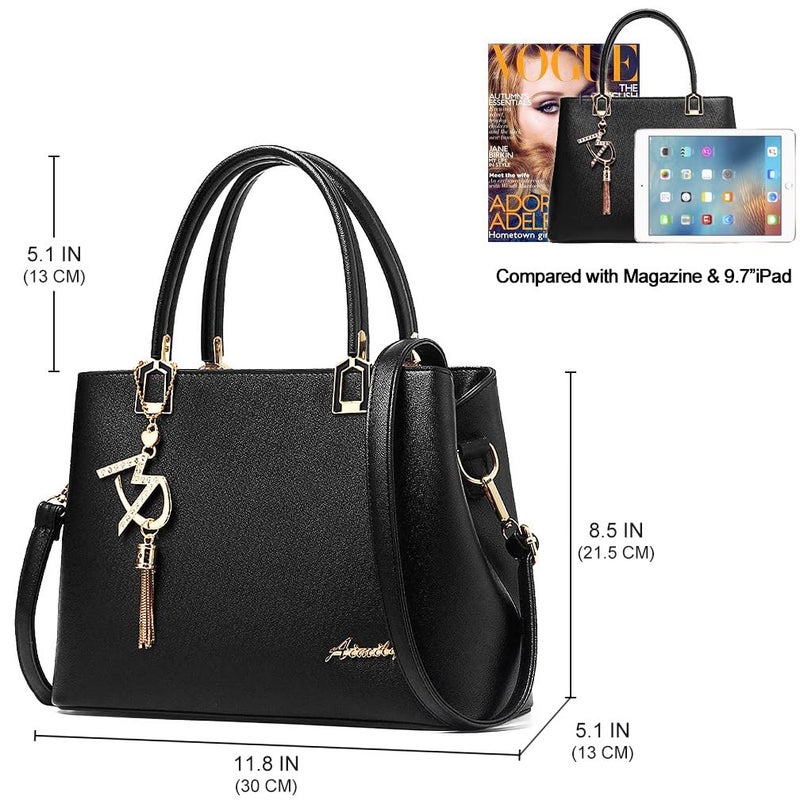 ToLFE Womens Purses and Handbags Shoulder Bags Ladies Designer Top Handle Satchel Tote Bag (Beige) - Image 3