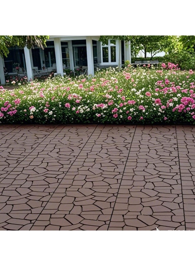Plastic Interlocking Deck Tiles, 44 Pack Patio Deck Tiles,12"x12" Plastic Patio Flooring Outdoor Waterproof, Decking Tiles for Poolside Balcony Backyard, All Weather Use - Image 3