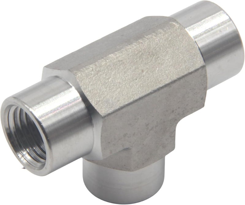 HFS (R) TEE Fitting - Female FNPT 3-Way Tee Stainless (3/8" FEMALE NPT) - Image 2