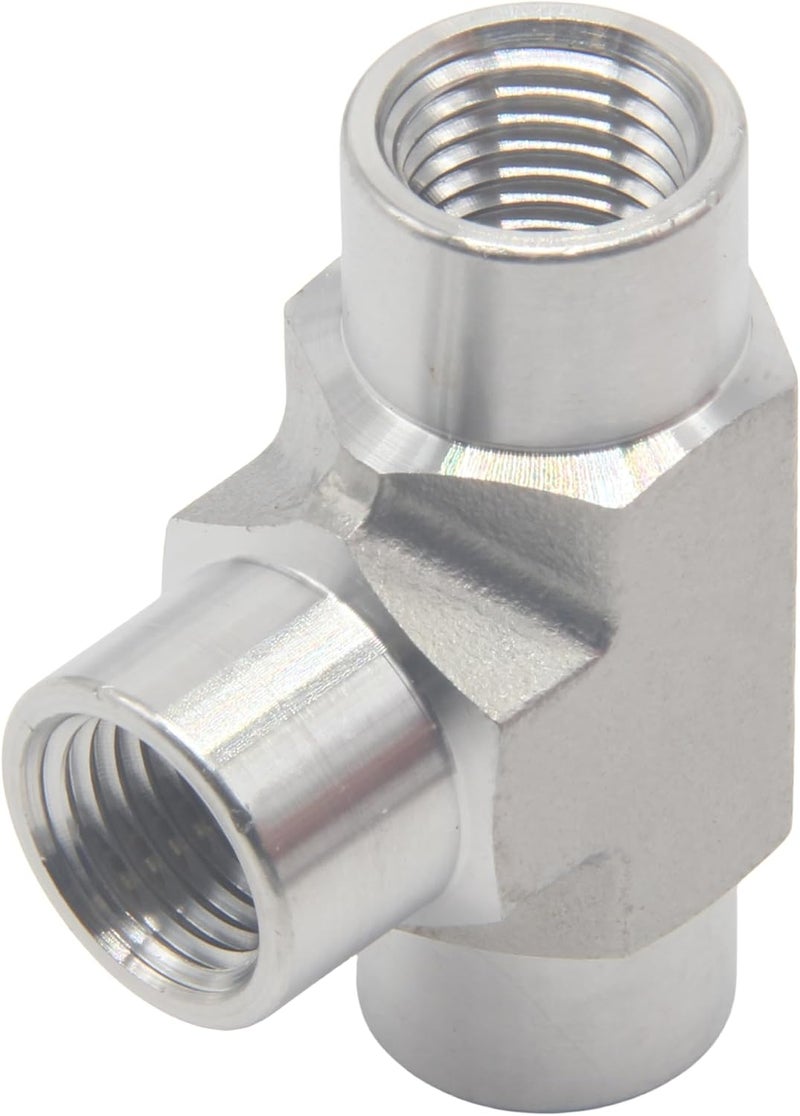 HFS (R) TEE Fitting - Female FNPT 3-Way Tee Stainless (3/8" FEMALE NPT) - Image 3