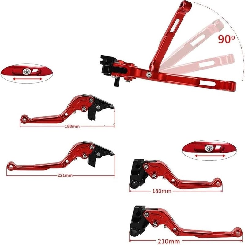 Motorcycle Brake Clutch Levers For Kawasaki Z750 Z7 50 2004 2005 2006 Size 24 - Image 4