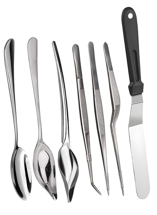 Pinovk 7 Piece Stainless Steel Culinary Specialty Tools Set for Professional Chefs and Home Cooks - Image 1